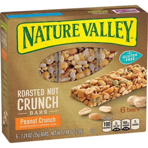 How many protein are in roasted nut crunch bar - calories, carbs, nutrition