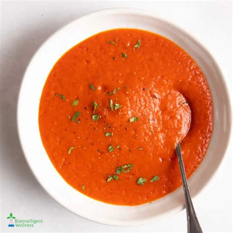 How many protein are in roasted pepper tomato soup - calories, carbs, nutrition