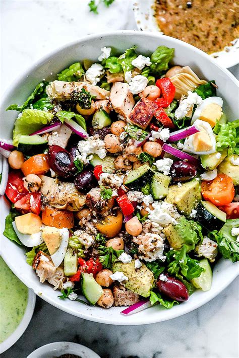 How many protein are in roasted portobello cobb salad - calories, carbs, nutrition