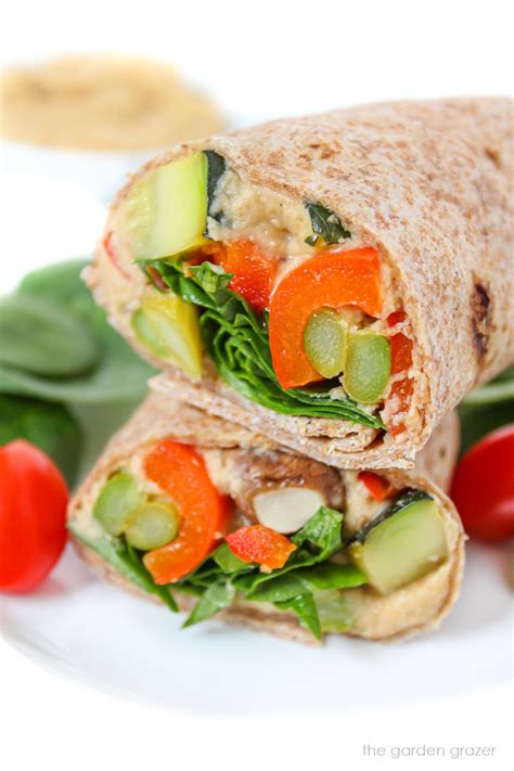 How many protein are in roasted vegetable wrap - calories, carbs, nutrition