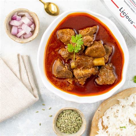 How many protein are in rogan josh - calories, carbs, nutrition