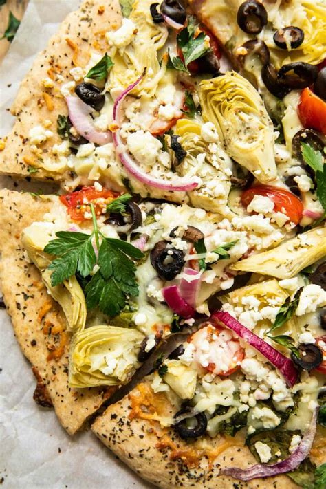 How many protein are in rustic mediterranean pizza - calories, carbs, nutrition