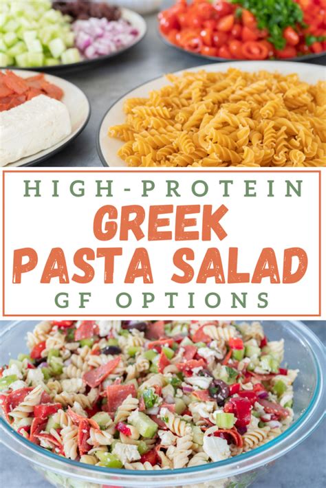 How many protein are in salad, greek pasta (bostwick) - calories, carbs, nutrition