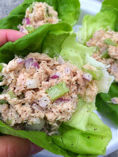 How many protein are in salad bar tuna mayonnaise in a lettuce cup - calories, carbs, nutrition