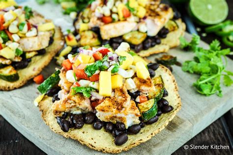 How many protein are in salmon and black bean tostada - calories, carbs, nutrition