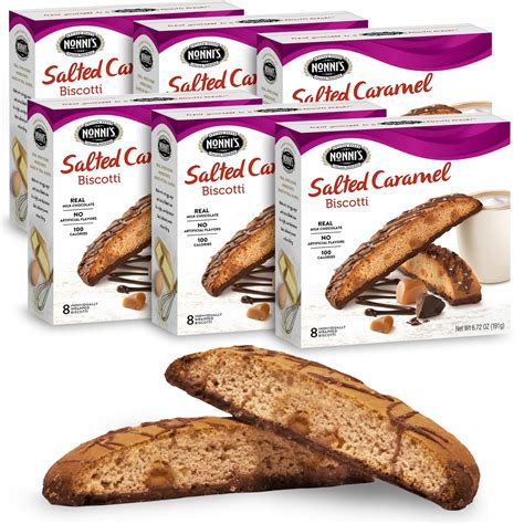 How many protein are in salted caramel biscotti - calories, carbs, nutrition