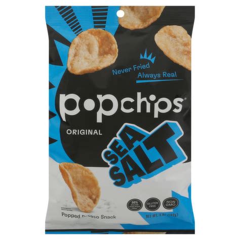 How many protein are in salted popped potato snacks - calories, carbs, nutrition