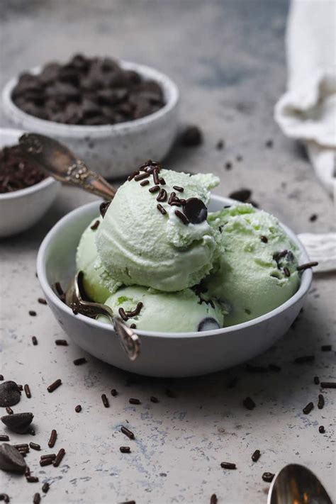 How many protein are in sand ice cream mint chocolate chip - calories, carbs, nutrition