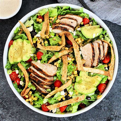 How many protein are in santa fe chicken salad - calories, carbs, nutrition