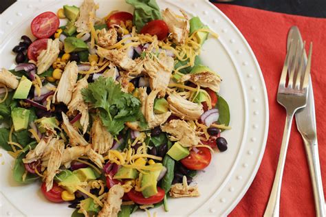 How many protein are in santa fe style chicken salad - calories, carbs, nutrition