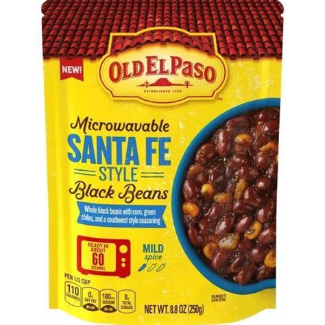 How many protein are in sante fe black beans - calories, carbs, nutrition