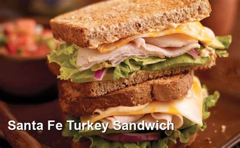 How many protein are in sante fe turkey on sandwich thin - calories, carbs, nutrition