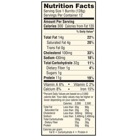 How many protein are in sausage burrito - calories, carbs, nutrition