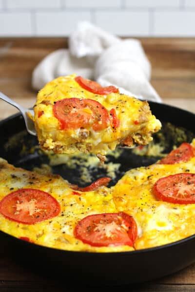 How many protein are in sausage frittata - calories, carbs, nutrition