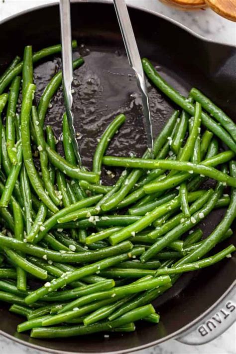 How many protein are in sauteed green beans - calories, carbs, nutrition