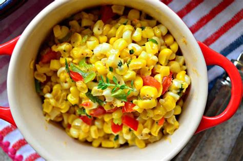 How many protein are in sauteed sweet corn and roasted peppers - calories, carbs, nutrition