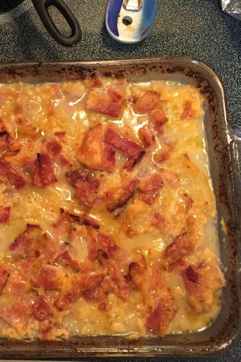 How many protein are in scalloped potatoes and ham - calories, carbs, nutrition