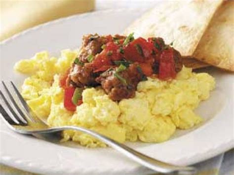 How many protein are in scrambled eggs with chorizo - calories, carbs, nutrition