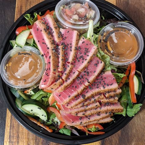 How many protein are in seared ahi protein pack - calories, carbs, nutrition