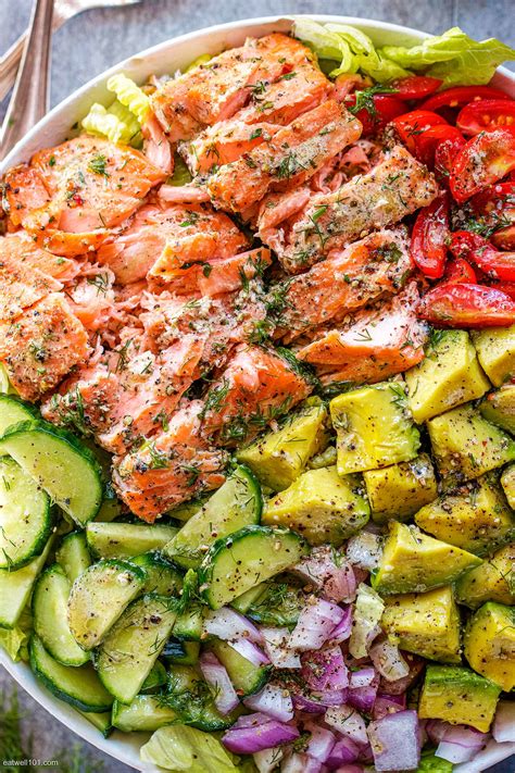 How many protein are in seaside salmon salad - calories, carbs, nutrition