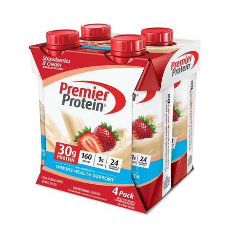 How many protein are in shake, strawberry - calories, carbs, nutrition