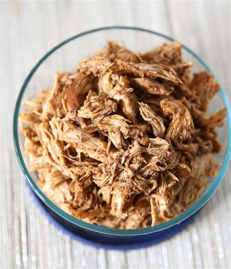 How many protein are in shredded bbq chicken - calories, carbs, nutrition