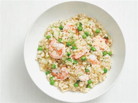 How many protein are in shrimp barley risotto & vegetables - calories, carbs, nutrition