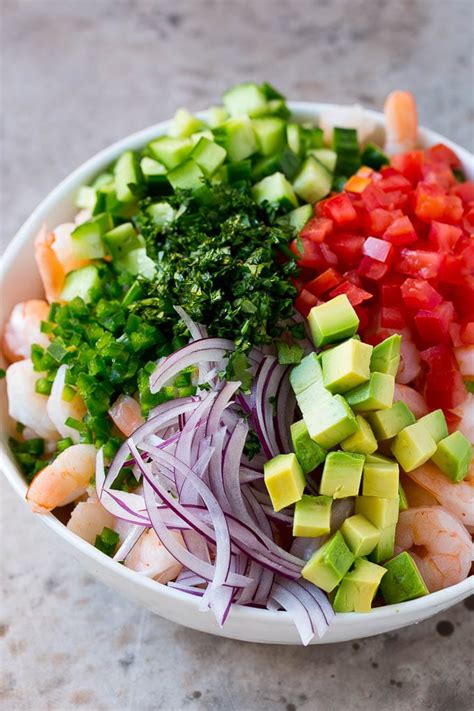 How many protein are in shrimp ceviche - calories, carbs, nutrition