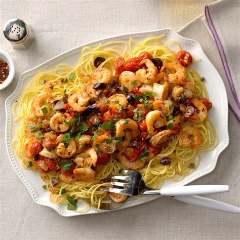 How many protein are in shrimp puttanesca with rice - calories, carbs, nutrition