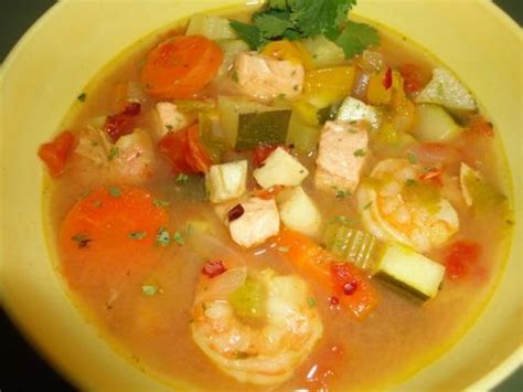 How many protein are in shrimp vegetable summer soup - calories, carbs, nutrition