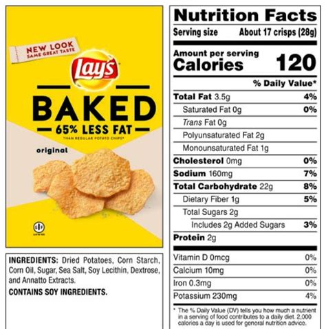 How many protein are in side of chips - calories, carbs, nutrition