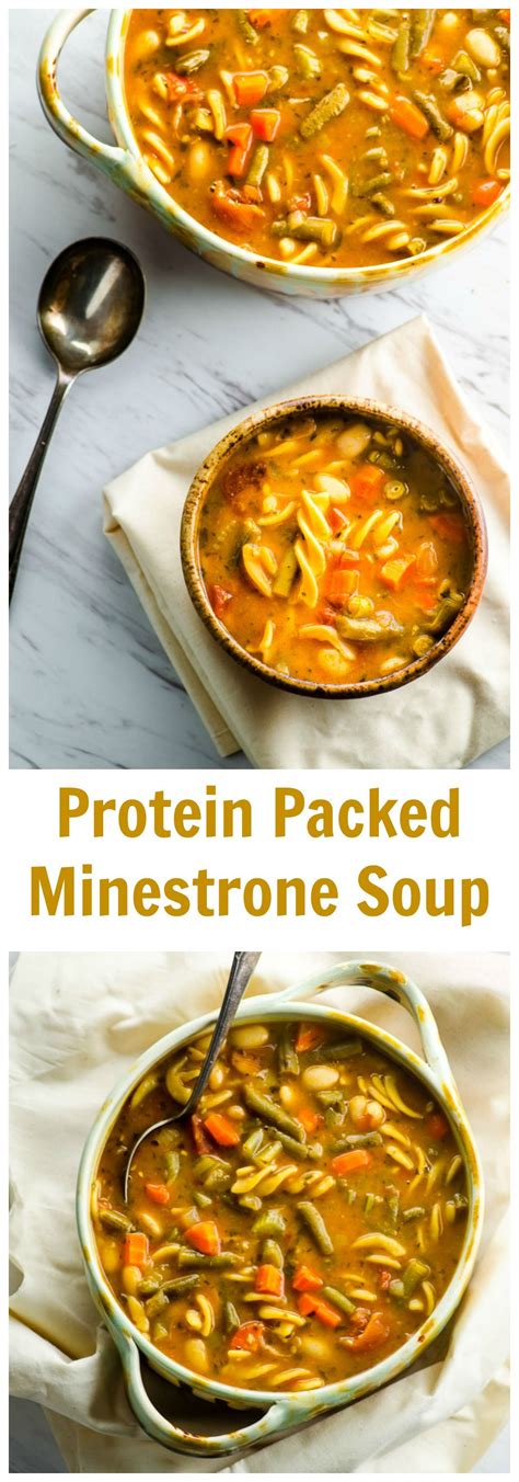 How many protein are in simplyfit minestrone soup - calories, carbs, nutrition