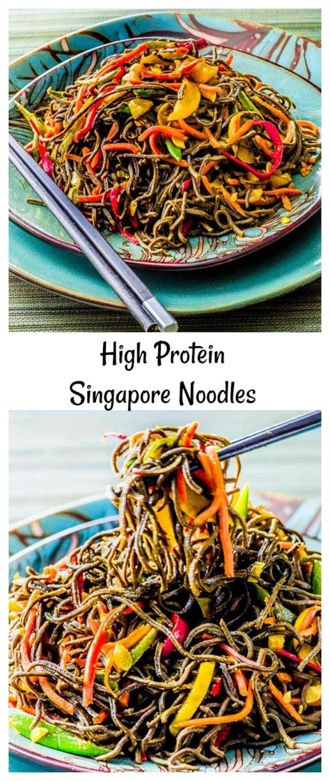 How many protein are in singapore noodles - calories, carbs, nutrition