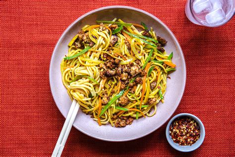 How many protein are in singapore noodles with tempeh - calories, carbs, nutrition