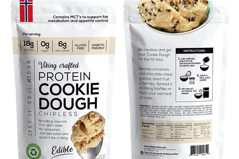 How many protein are in skinny cough cookies and dough - calories, carbs, nutrition