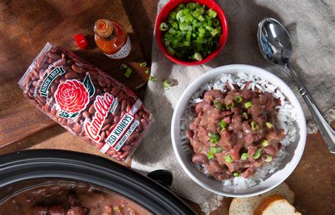 How many protein are in slow cooked red beans - calories, carbs, nutrition