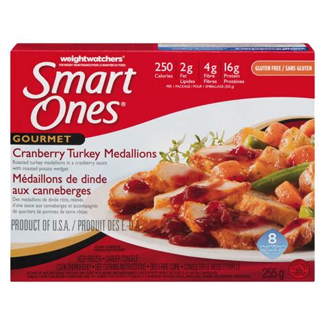 How many protein are in smart ones - cranberry turkey medallions - calories, carbs, nutrition