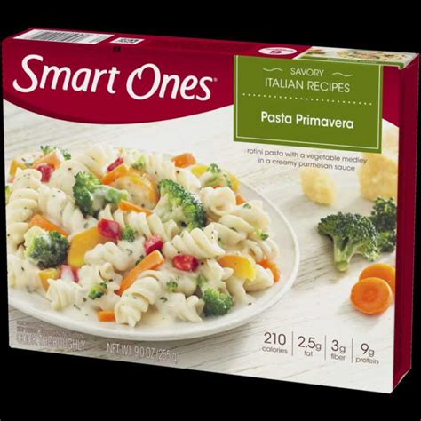 How many protein are in smart ones - pasta primavera - calories, carbs, nutrition