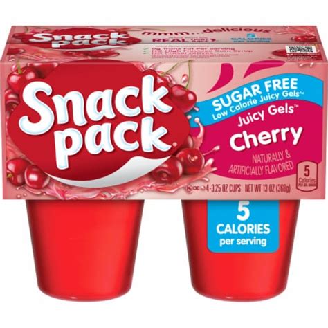 How many protein are in snack cup gelatin cherry - calories, carbs, nutrition