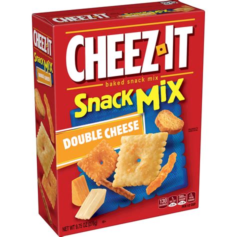 How many protein are in snack mix double cheese - calories, carbs, nutrition