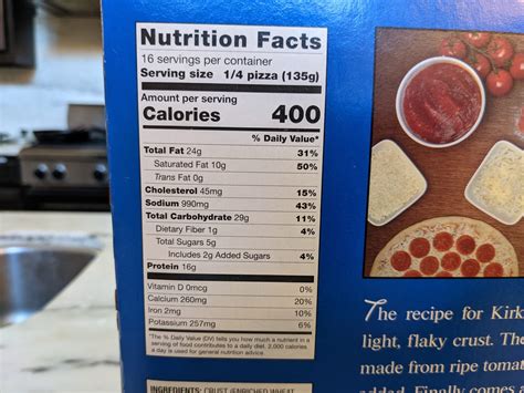 How many protein are in sol signature pizza 16