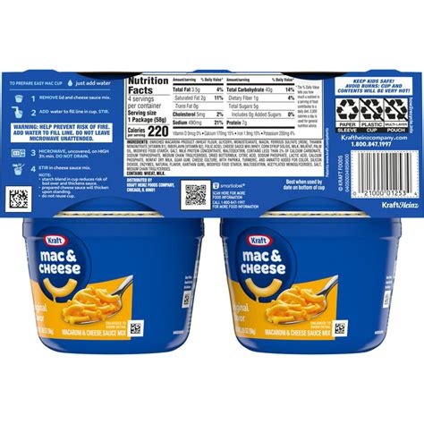 How many protein are in sophisticated macaroni & cheese - calories, carbs, nutrition