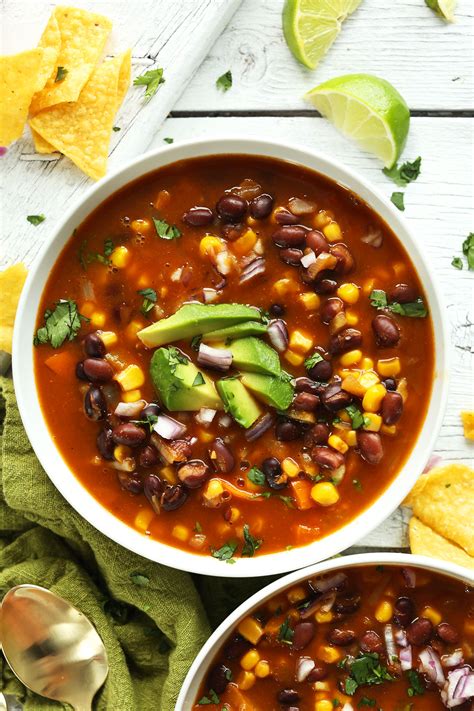 How many protein are in soup black bean tortilla plt - calories, carbs, nutrition