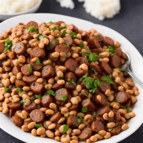 How many protein are in soup black eyed peas andouille sausage 8 oz - calories, carbs, nutrition