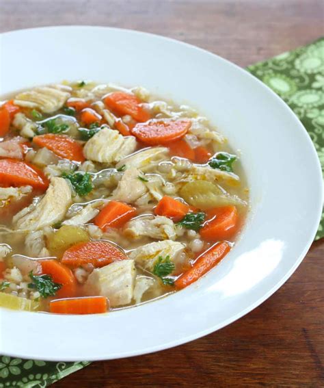 How many protein are in soup chicken barley spring campbells 12 oz - calories, carbs, nutrition