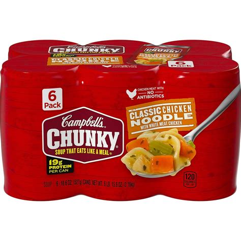 How many protein are in soup chicken noodle campbells 6 oz - calories, carbs, nutrition