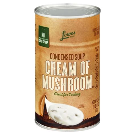 How many protein are in soup cream of mushroom 6 oz - calories, carbs, nutrition
