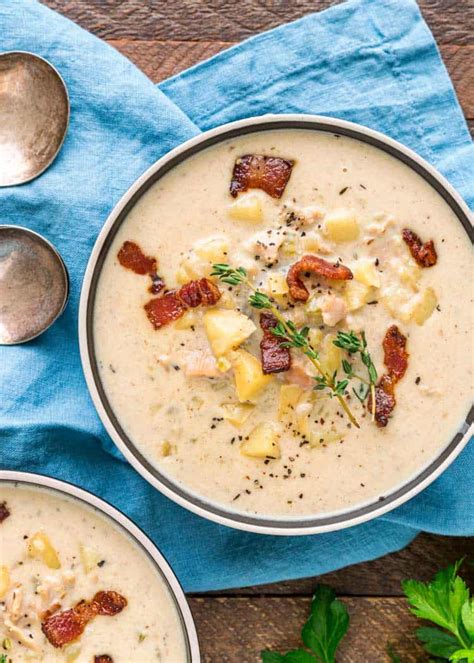 How many protein are in soup new england clam chowder (bostwick) - calories, carbs, nutrition