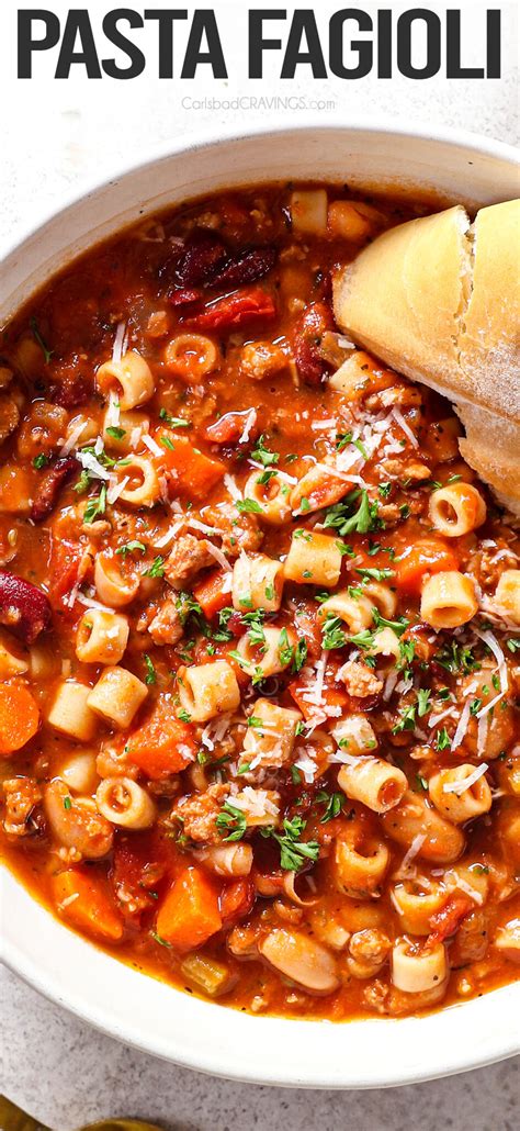 How many protein are in soup pasta fagioli 8 oz - calories, carbs, nutrition