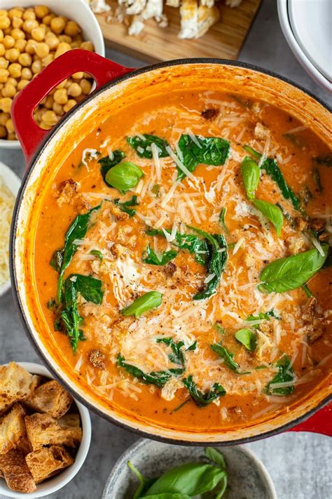 How many protein are in soup tomato florentine - calories, carbs, nutrition